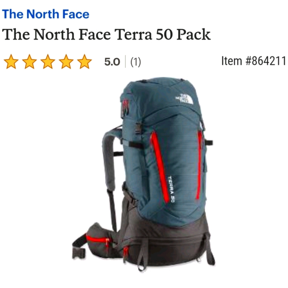 North Face Terra 50L Backpacking Unisex